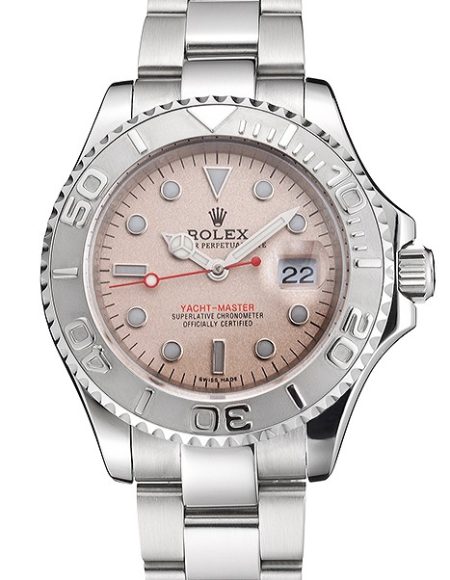 Swiss Rolex Yacht-Master Champagne Dial Stainless Steel Case And Bracelet