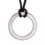 Bvlgari Cord Mother of Pearl Circle Pendant Rose Gold Necklace 700652