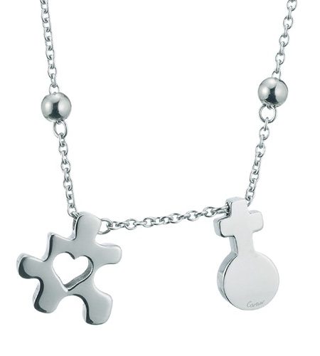 Cartier Puzzle Piece Silver Necklace