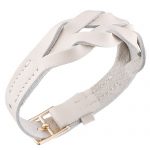 Hermes Hippique Gold Hardware Bracelet White