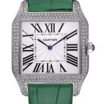 Cartier Santos 100 Diamond Silver Bezel 621929