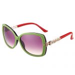 Louis Vuitton Petal Motif Green Frame Sunglasses 308113