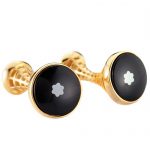 Montblanc Heritage Logo Gold Cufflinks 700727