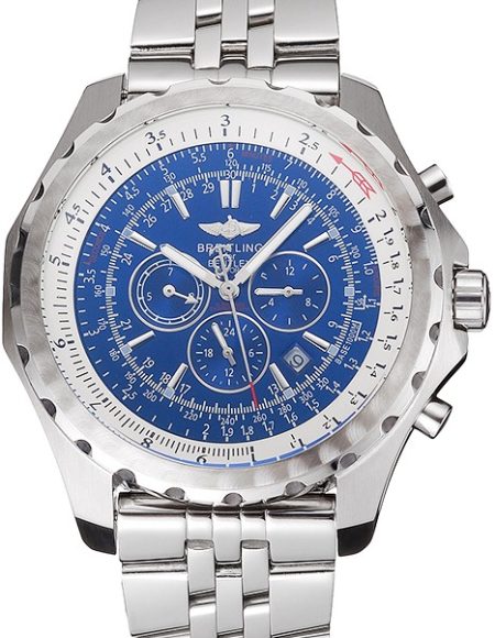 Breitling Bentley Motors T Blue Dial Stainless Steel Case And Bracelet 622222