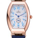 Omega Sochi Petrograd White Dial Gold Case Blue Leather Strap  622820