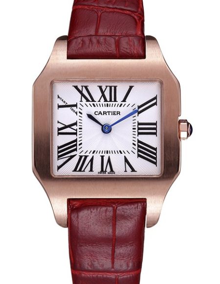 Cartier Santos 100 Polished Rose Gold Bezel 621919
