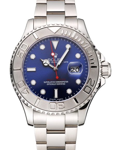 Rolex Yacht-Master Blue Dial Stainless Steel Case And Bracelet