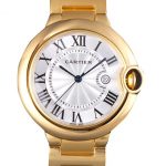 Cartier Ballon Bleu 42mm White Dial Gold Case And Bracelet