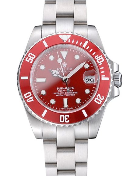 Rolex Submariner Red Dial Stainless Steel Bracelet 1454154