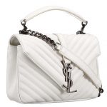 Saint Laurent College Monogram Medium Bag White 18926842