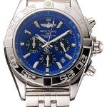 Breitling Chronomat 44 Blue Dial with Black Subdials Stainless Steel Bracelet  622508