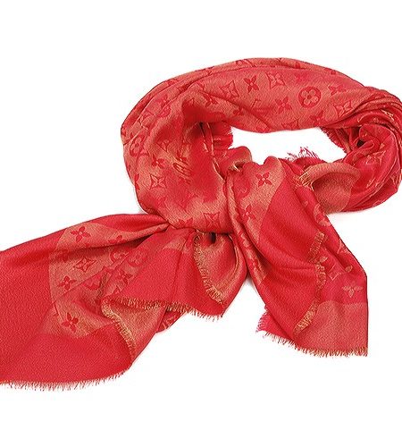 Louis Vuitton Red Monogram Shawl 621734