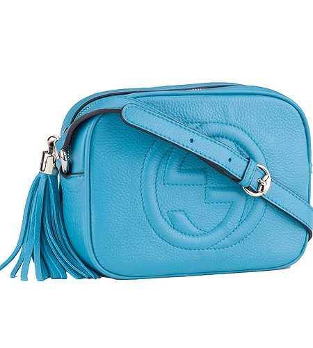Gucci Soho Disco  Shoulder Strap Bag Light Blue