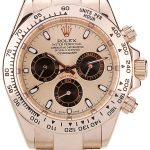 Rolex Daytona Rose Gold Plated Stainless Steel Bezel Rose Gold Dial