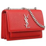 Saint Laurent Sunset Red Leather Bag 18927387