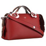 Fendi Python Flowerland By The Way Small Bag Dark Red 18926771