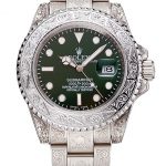 Rolex Submariner Skull Limited Edition Green Dial White Case And Bracelet 1454080