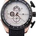 Porsche Regulator Power Reserve Rose Gold Case White Dial