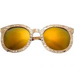 Karen Walker Fantastique Mirror Gold Yellow Lens Sunglasses 307763