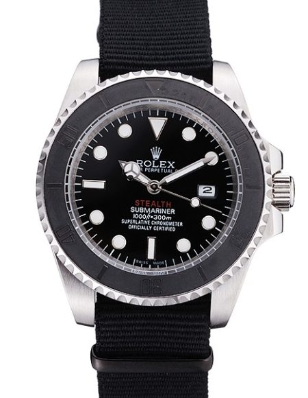 Rolex Submariner STEALTH MK IV Black Fabric Band rl424 621386