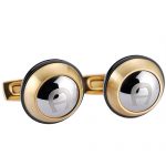 Aigner Engraved Initial Gold Cufflinks 700745
