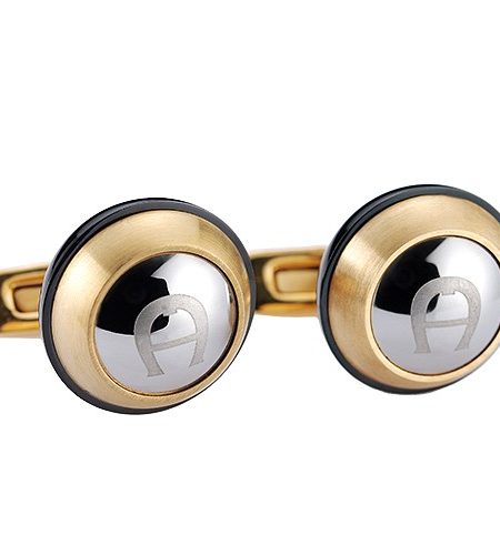 Aigner Engraved Initial Gold Cufflinks 700745
