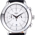 Piaget Gouverneur Chronograph Stainless Steel White Dial 621981