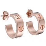 Cartier Love Rose Gold Earrings  700704