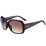Gucci Oversized Square Leather Brown Sunglasses 307816
