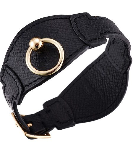 Hermes Bangle Gold Hardware Bracelet Black