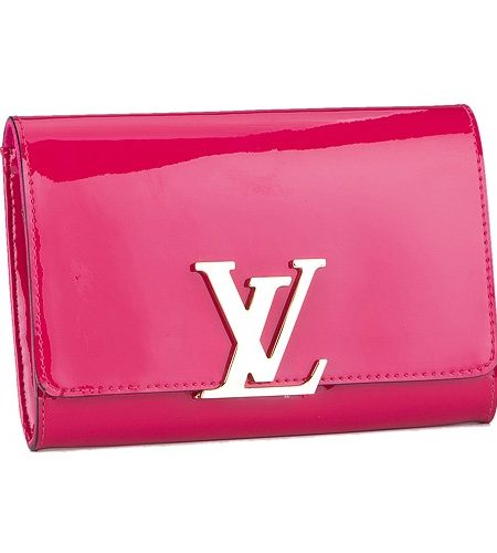 Louis Vuitton Monogram Vernis Neo Sobe Clutch Louise Fuchsia