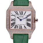 Cartier Santos 100 Diamond Rose Gold Bezel 621912
