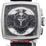 Tag Heuer Monaco Black-Green Perforated Leather Strap Black Dial 80308