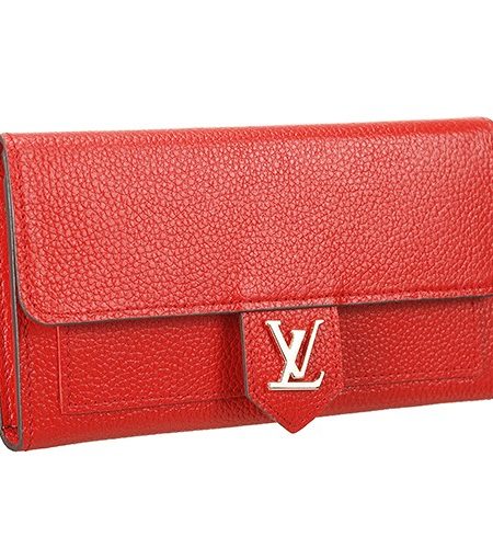 Louis Vuitton Lockme Wallet Red