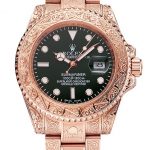 Rolex Submariner Skull Limited Edition Green Dial Rose Gold Case And Bracelet 1454074