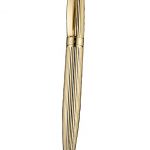 Christian Dior Vertically Grooved Gold Ballpoint Pen  622747