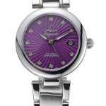 Omega Ladymatic Purple Dial Stainless Steel Bracelet  622459