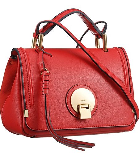 Chloe Indy Red Leather Double Carry Bag 18927081