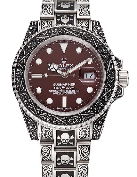 Rolex Submariner Skull Limited Edition Brown Dial Vintage Case And Bracelet 1454078