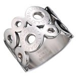 Ring Bvlgari Circle Cutwork Silver 4618