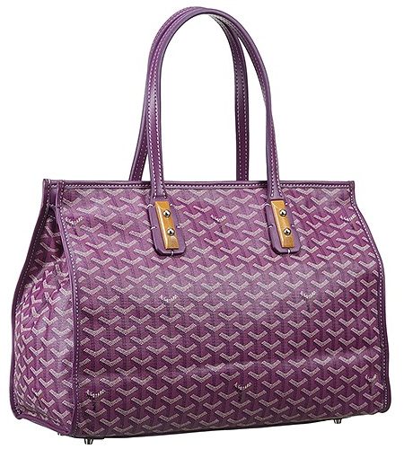 Goyard Sac Marquises Zippered Purple Tote Bag 18927358