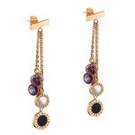 Bvlgari B.Zero1 & Gems Long Gold Earrings 700533