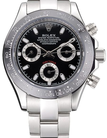 Rolex Cosmograph Daytona Stainless Steel Case Black Silver Subdials Stainless Steel  622635