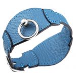 Hermes Bangle Silver Hardware Bracelet Blue