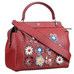 Fendi Flowerland Dotcom Dark Red Bag 18927085