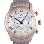 Omega DeVille Two Tone Links White Dial om240  621564