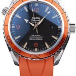 Omega Swiss Seamaster Planet Ocean Big Size Orange Strap
