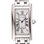 Cartier Tank Americaine 21mm White Dial Stainless Steel Case And Bracelet