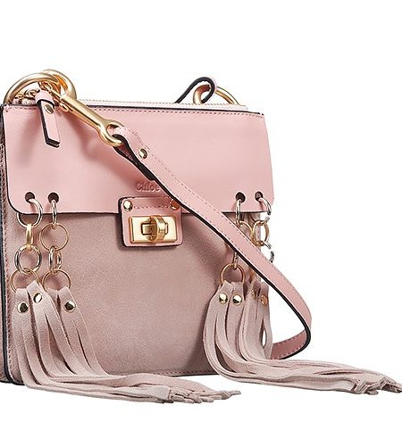 Chloe Jane Tassel Trim Pink Crossbody Bag 18927075