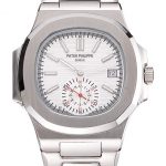 Patek Philippe Nautilus White Dial Stainless Steel Case And Bracelet